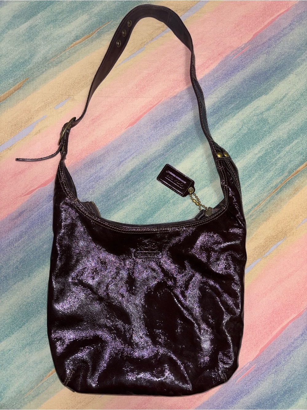 Coach Patent Leather Shoulder Bag